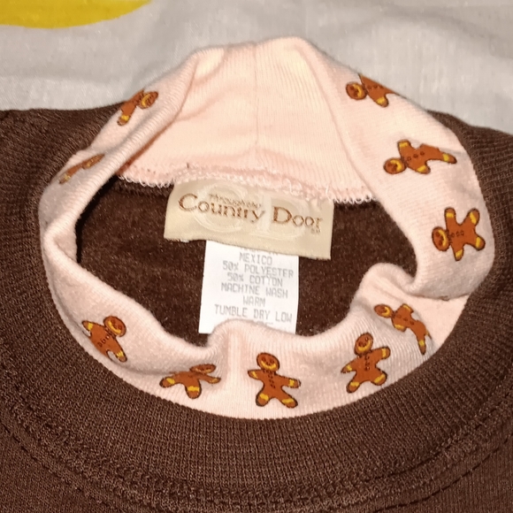 80s Gingerbread Man Vintage Turtleneck Christmas Sweatshirt Holiday Sweater Xmas - Picture 3 of 5